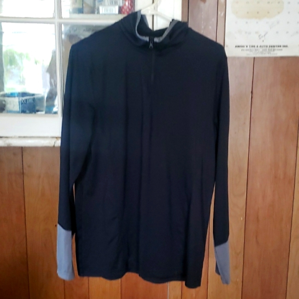 Black  3 quarter zip up hoodie